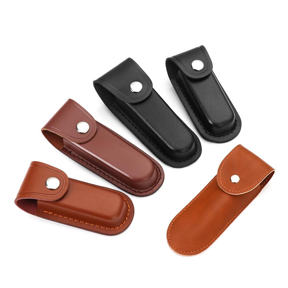 Hunting Knife Outdoor - 高品質ポケットブラウンハンティングナイフシースホルスターフォールドナイフツールキャンプアウトドアキャリーベルトループケース懐中電灯ケース