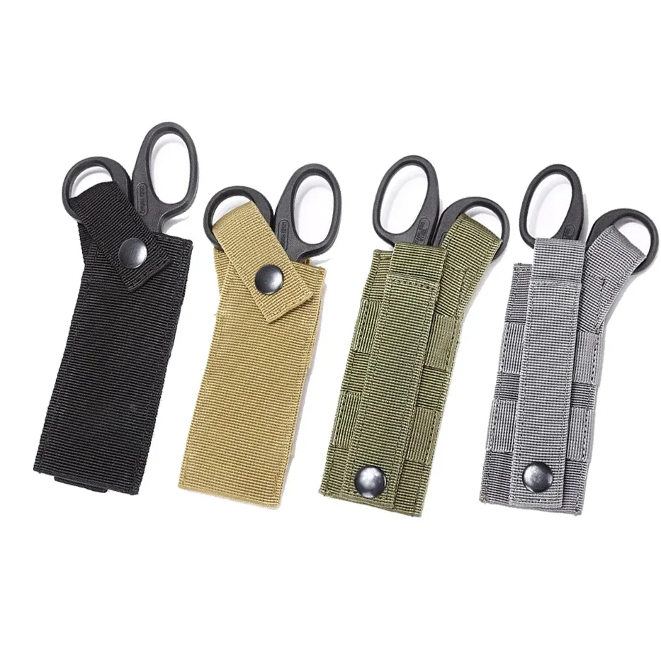 Hunting Knife Outdoor - 戦術的なモール医療はさみポーチ懐中電灯ナイフホルスター救急救命士ホルダー屋外ハイキング狩猟アクセサリー EDC ツールウエストバッグ