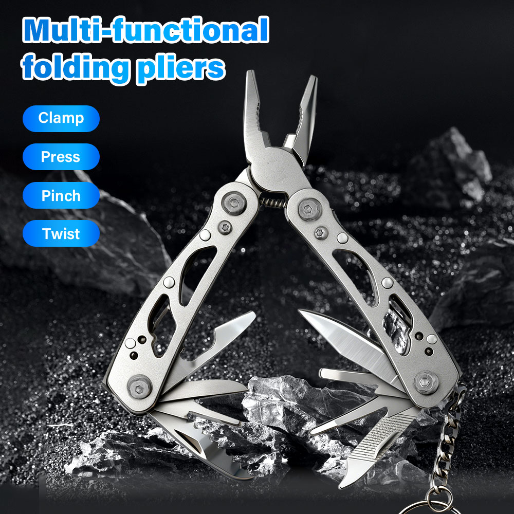 Hunting Knife Outdoor - 新しい折りたたみマルチツールポケットナイフプライヤーミニポータブル折りたたみ屋外狩猟サバイバルレスキュー多目的修復ツール