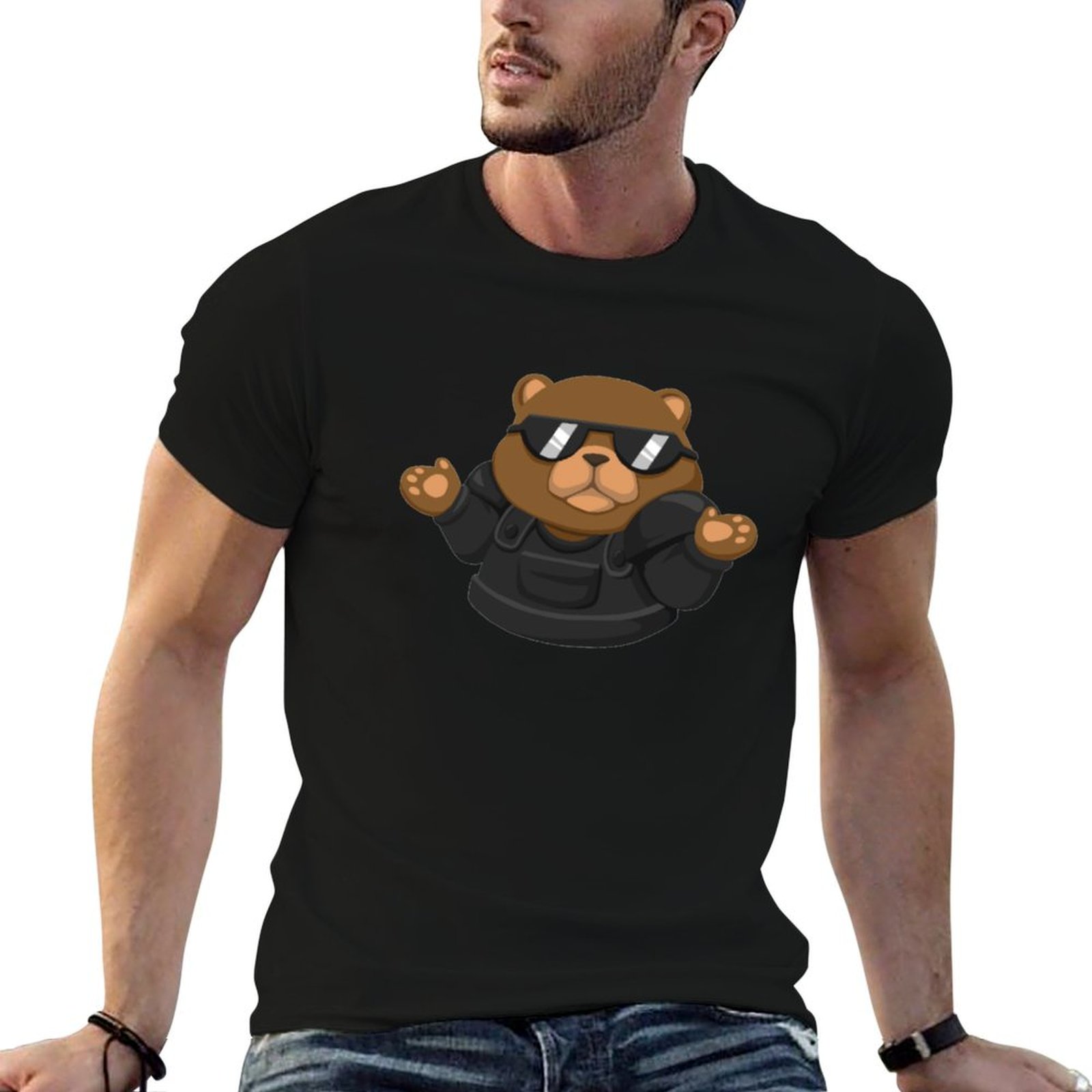 Bear Spray Protection - Bear Shrug スプレー Tシャツ プリント入り Tシャツ