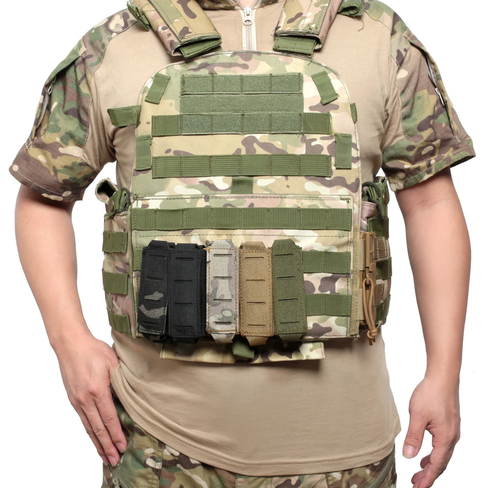 Molle 9 ミリメートルマガジンポーチシングルマグホルス - Hunting Knife Outdoor のレビューと価格