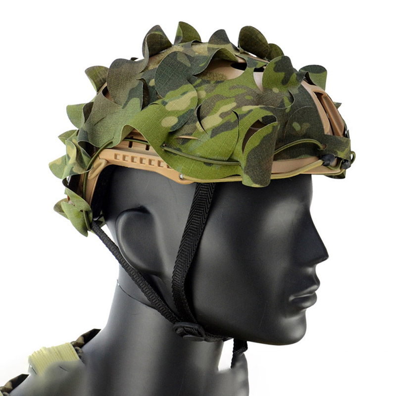 3DタクティカルFASTヘルメットカバー ナイロン製ドロース - Hunting Outdoor Decor のレビューと価格