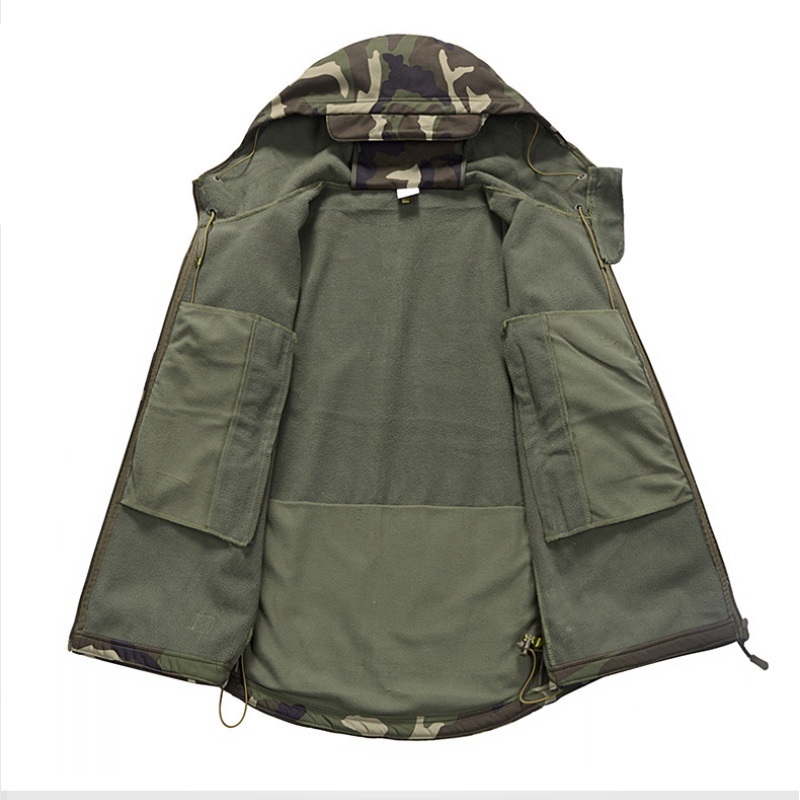 メンズ迷彩防水ジャケット 2026年新作 多ポケット フード - Outdoor Hunting Hoodie のレビューと価格