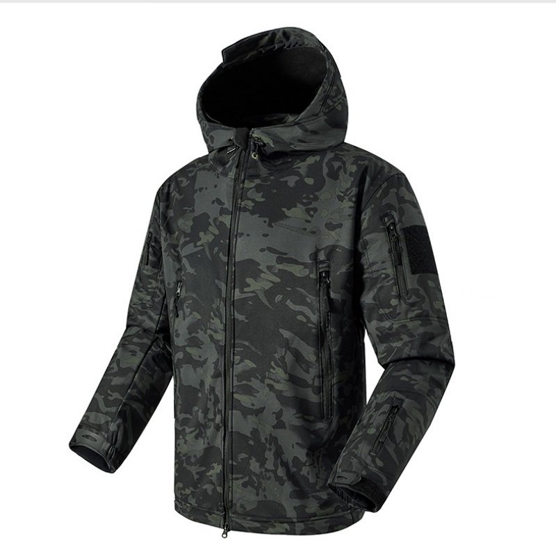メンズ迷彩防水ジャケット 2026年新作 多ポケット フード - Outdoor Hunting Hoodie のレビューと価格