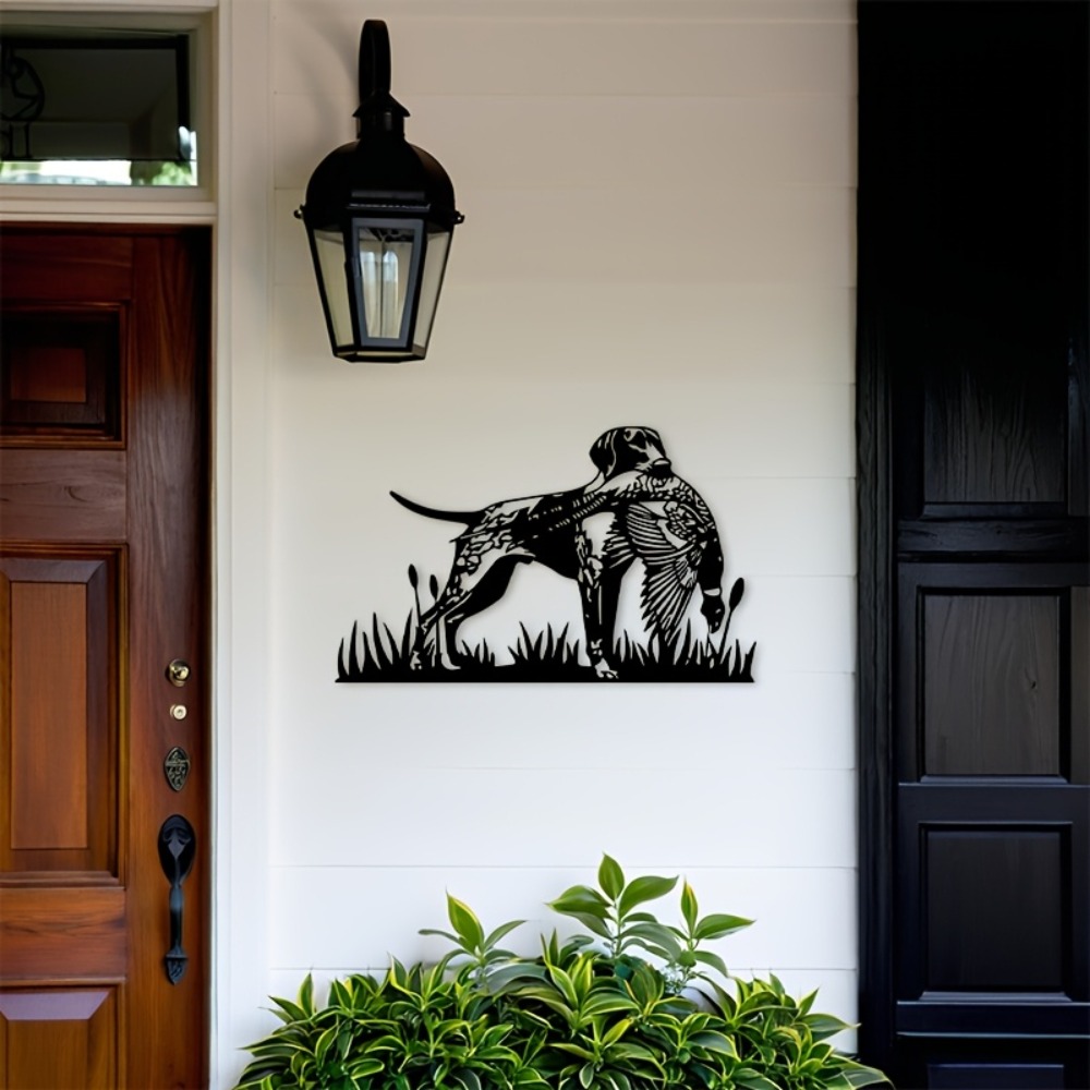 CIFBUY メタルウォールアート 狩猟犬とキジのシルエット - Hunting Outdoor Decor のレビューと価格