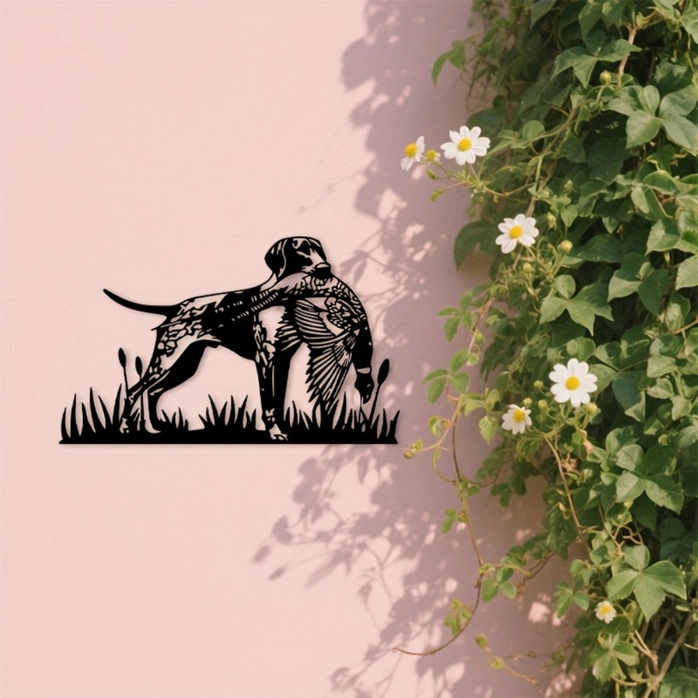 CIFBUY メタルウォールアート 狩猟犬とキジのシルエット - Hunting Outdoor Decor のレビューと価格
