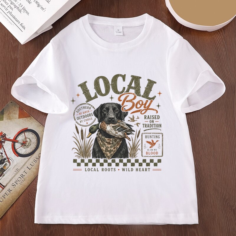 ローカルボーイハンティンググラフィックTシャツ ダックハンテ - Outdoor Hunting Graphic Tees のレビューと価格