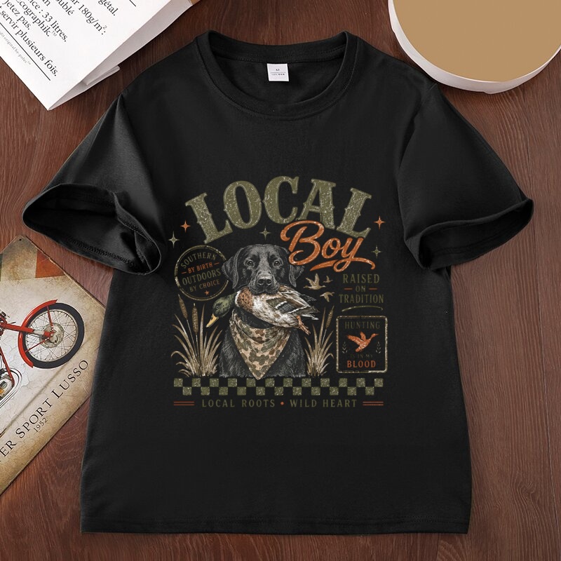 ローカルボーイハンティンググラフィックTシャツ ダックハンテ - Outdoor Hunting Graphic Tees のレビューと価格