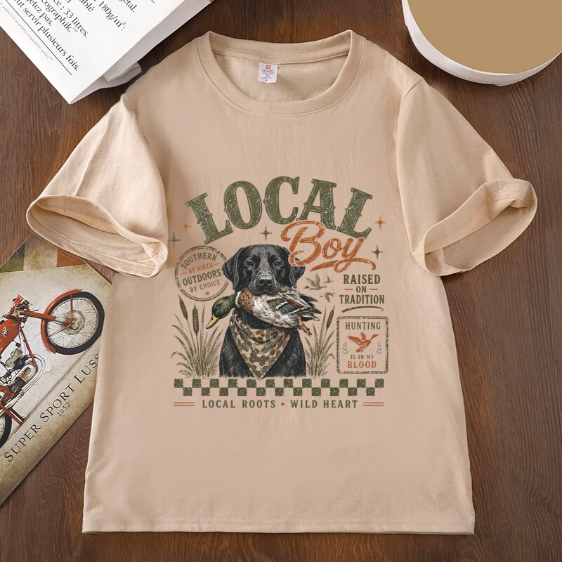 ローカルボーイハンティンググラフィックTシャツ ダックハンテ - Outdoor Hunting Graphic Tees のレビューと価格