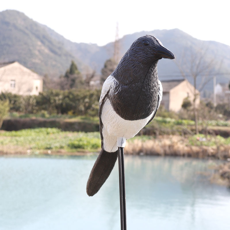 GUGULUZA 狩猟デコイカササギプラスチック植毛カササギ - Hunting Outdoor Decor のレビューと価格