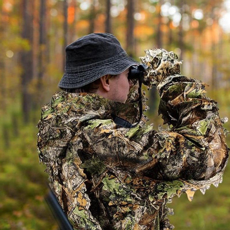 狩猟スーツジャングルの葉軽量迷彩ギリースーツフード付き屋外写 - Hunting Outdoor Watch のレビューと価格