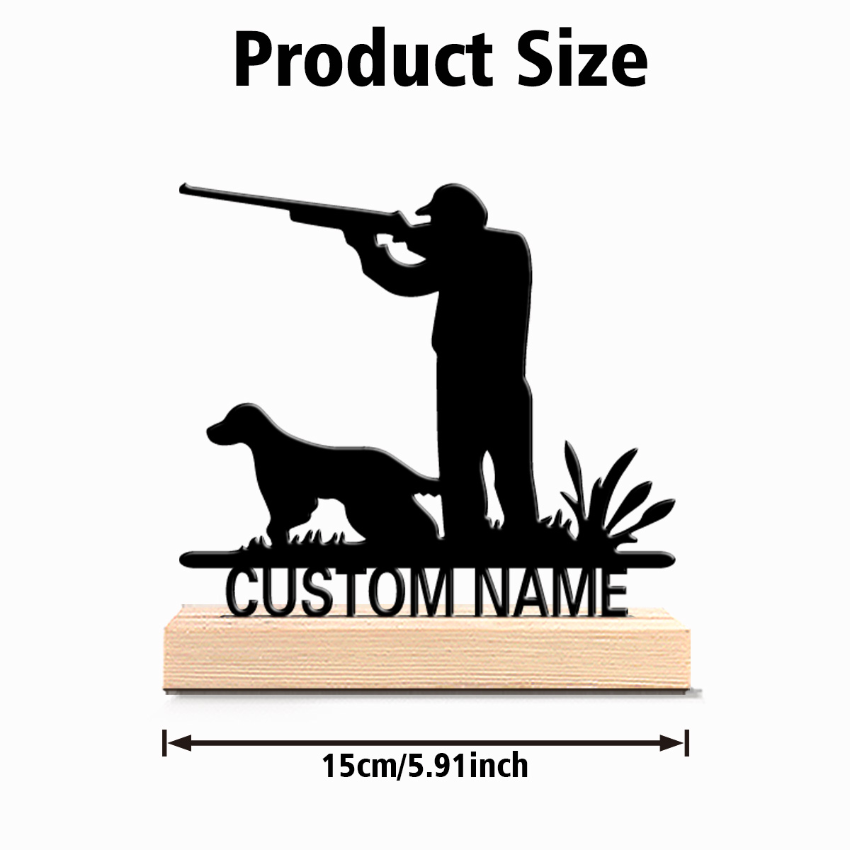 1個入り ファッションパーソナライズカスタムハンターと狩猟犬 - Hunting Outdoor Decor のレビューと価格