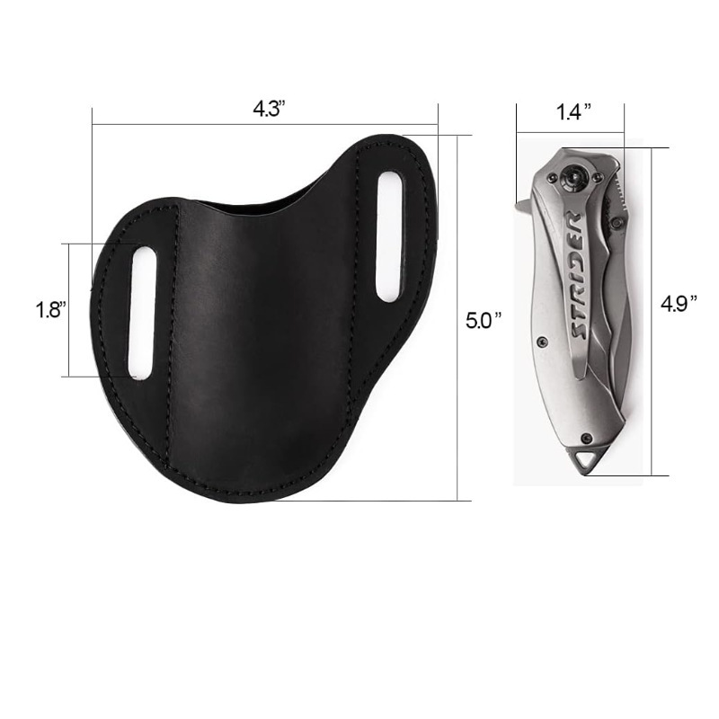 本革ケース折りたたみナイフホルダーヴィンテージ PU ナイフ - Hunting Knife Outdoor のレビューと価格