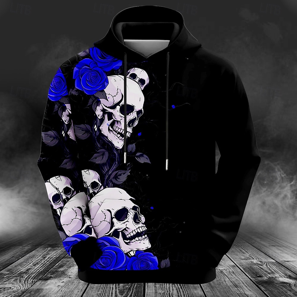 メンズ鹿柄プリントフーディスウェットシャツファッションクラシ - Outdoor Hunting Hoodie のレビューと価格