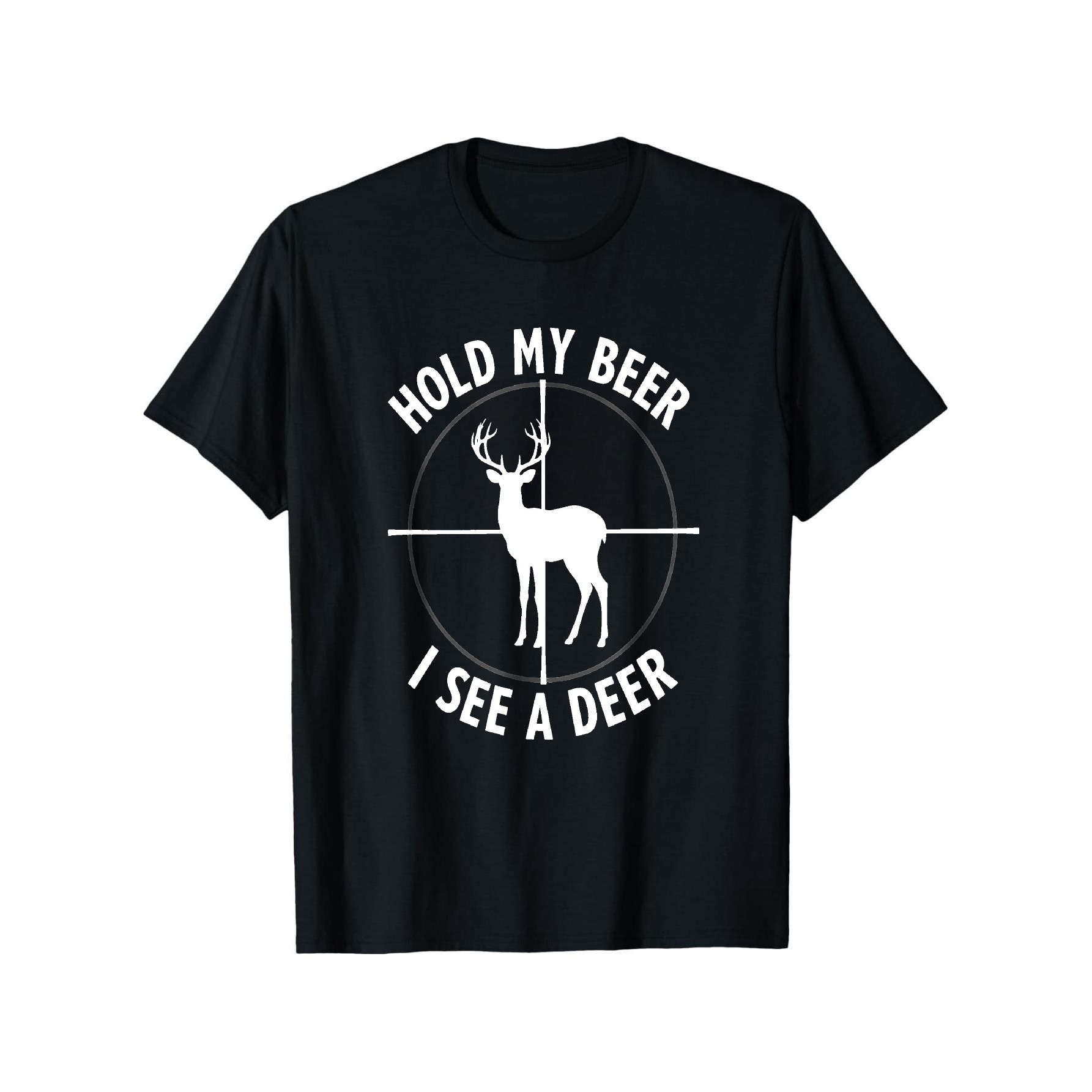 Hold My Beer I See A Deer 面白い狩 - Outdoor Hunting Graphic Tees のレビューと価格