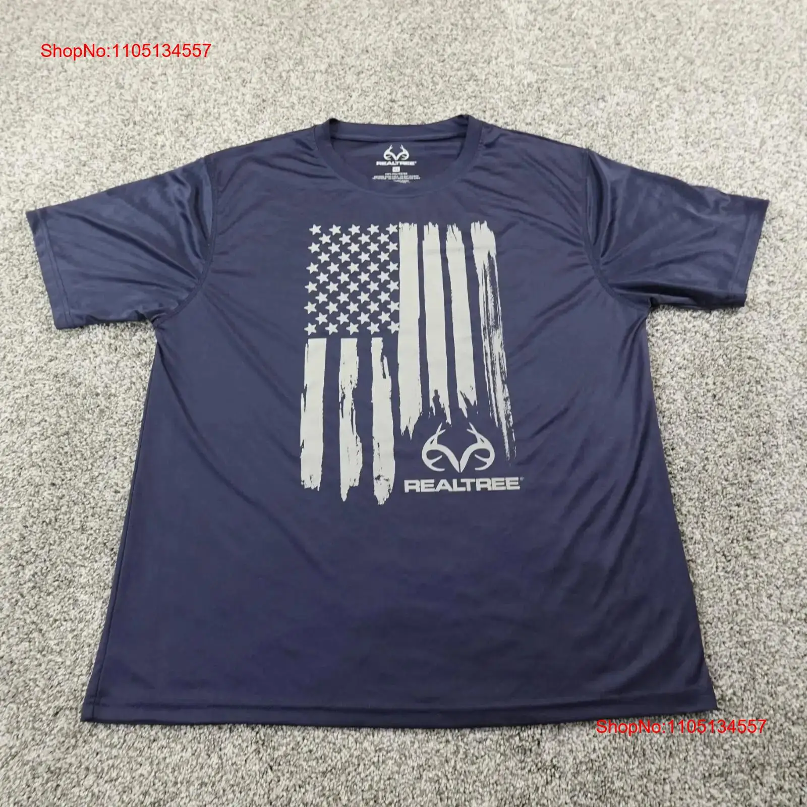 リアルツリー Tシャツ メンズ XL ブルーフラッグ パフォ - Outdoor Hunting Graphic Tees のレビューと価格