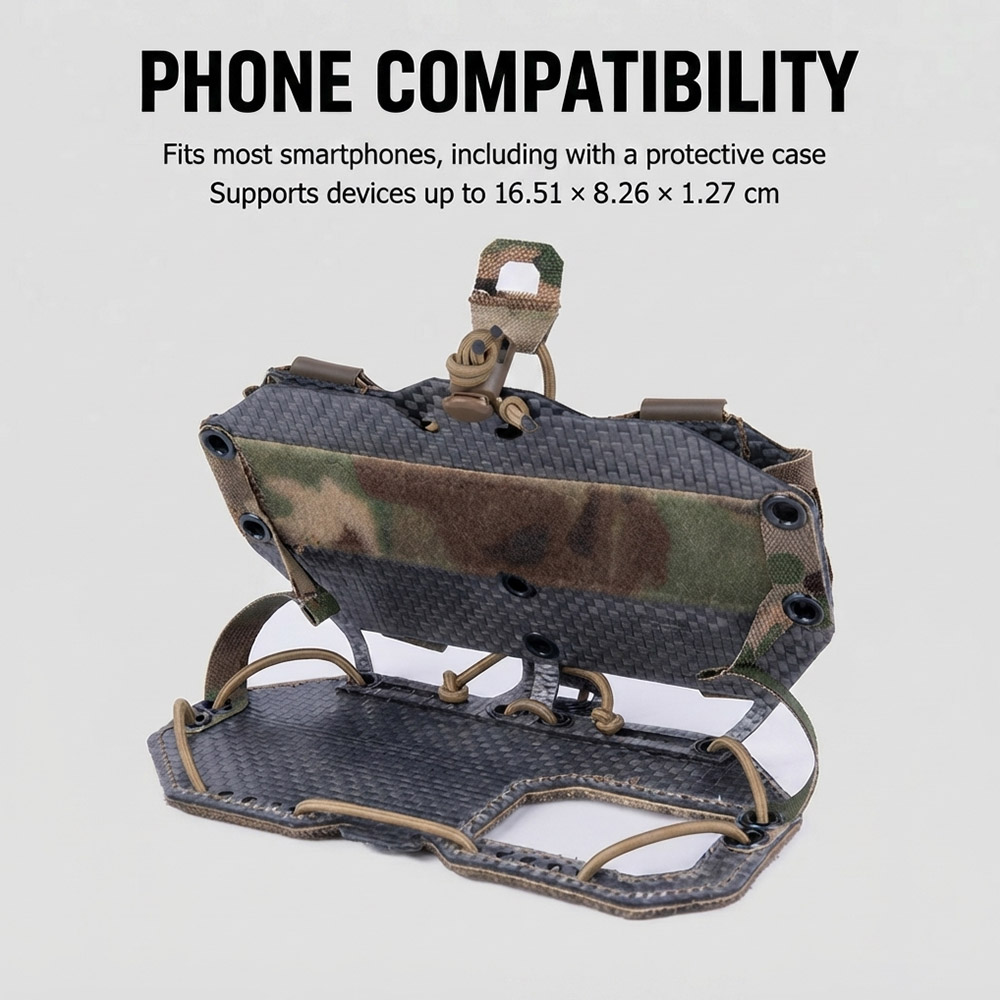 折りたたみ式戦術用携帯電話マウントMOLLEスマートフォンホ - Outdoor Hunting Prints のレビューと価格