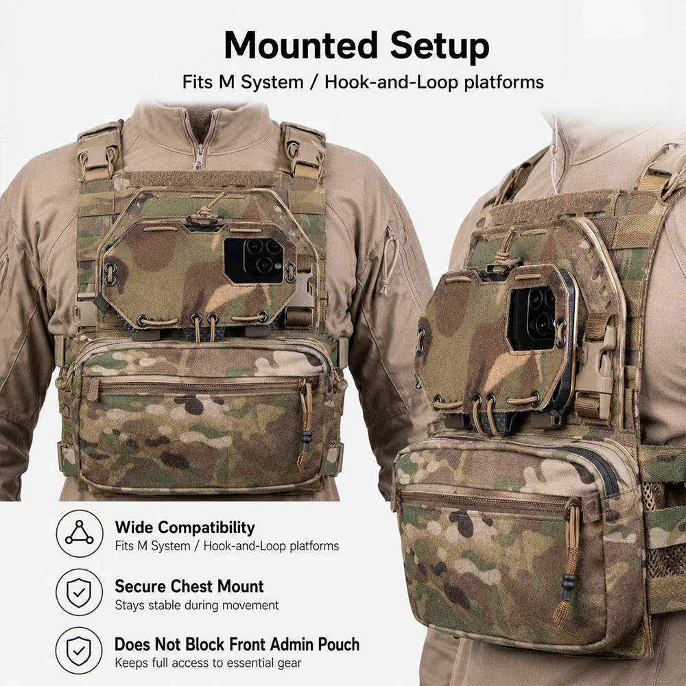 折りたたみ式戦術用携帯電話マウントMOLLEスマートフォンホ - Outdoor Hunting Prints のレビューと価格