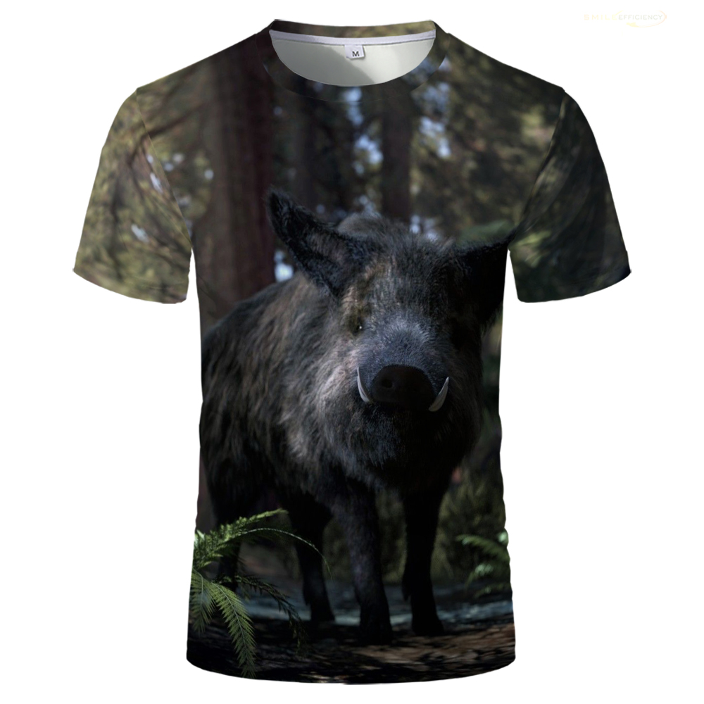 男性用の通気性のあるスポーツトップ,狩猟迷彩,イノシシのグラ - Outdoor Hunting Graphic Tees のレビューと価格