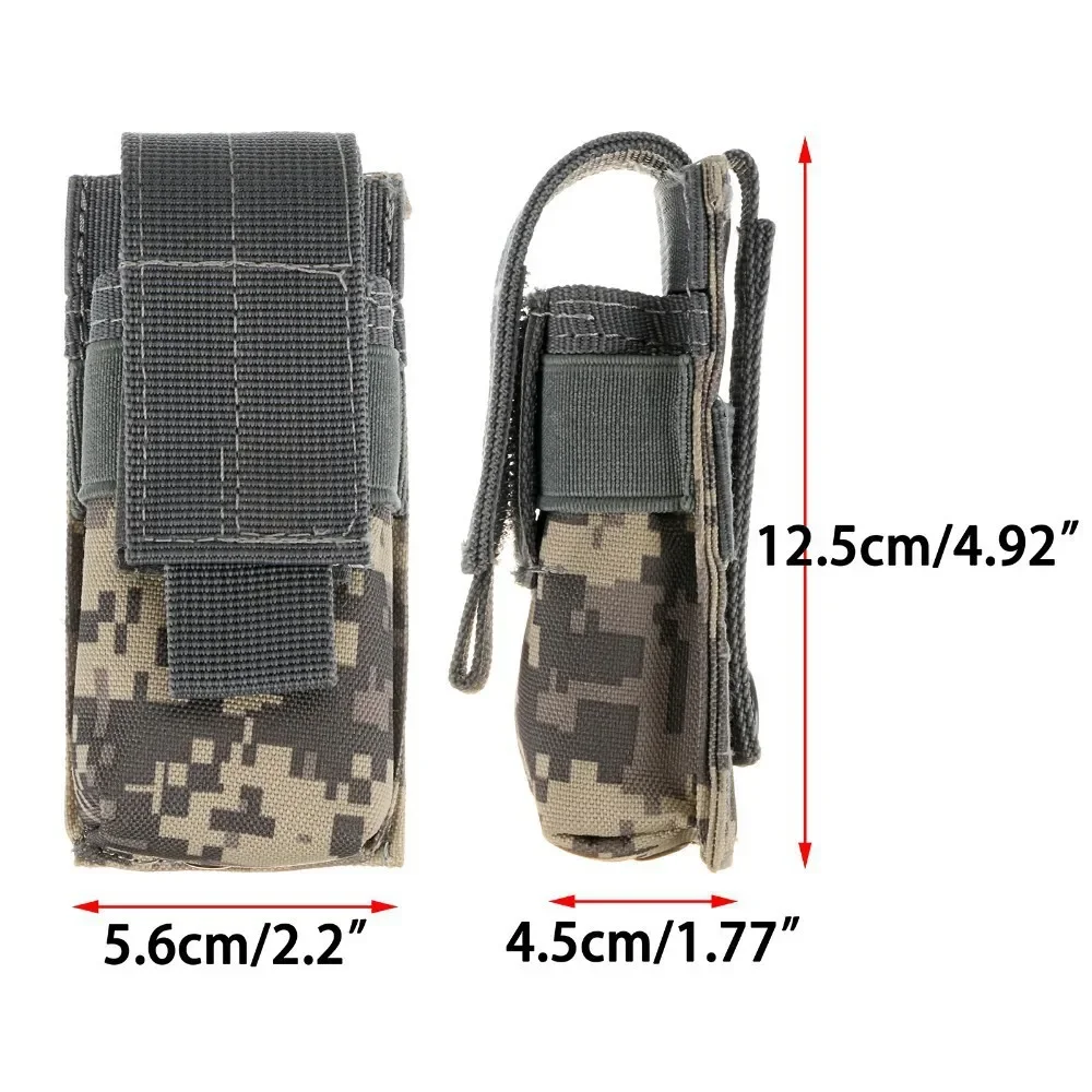 戦術的なモールシステム対応懐中電灯ポーチ、9MMマガジンホル - Hunting Knife Outdoor のレビューと価格