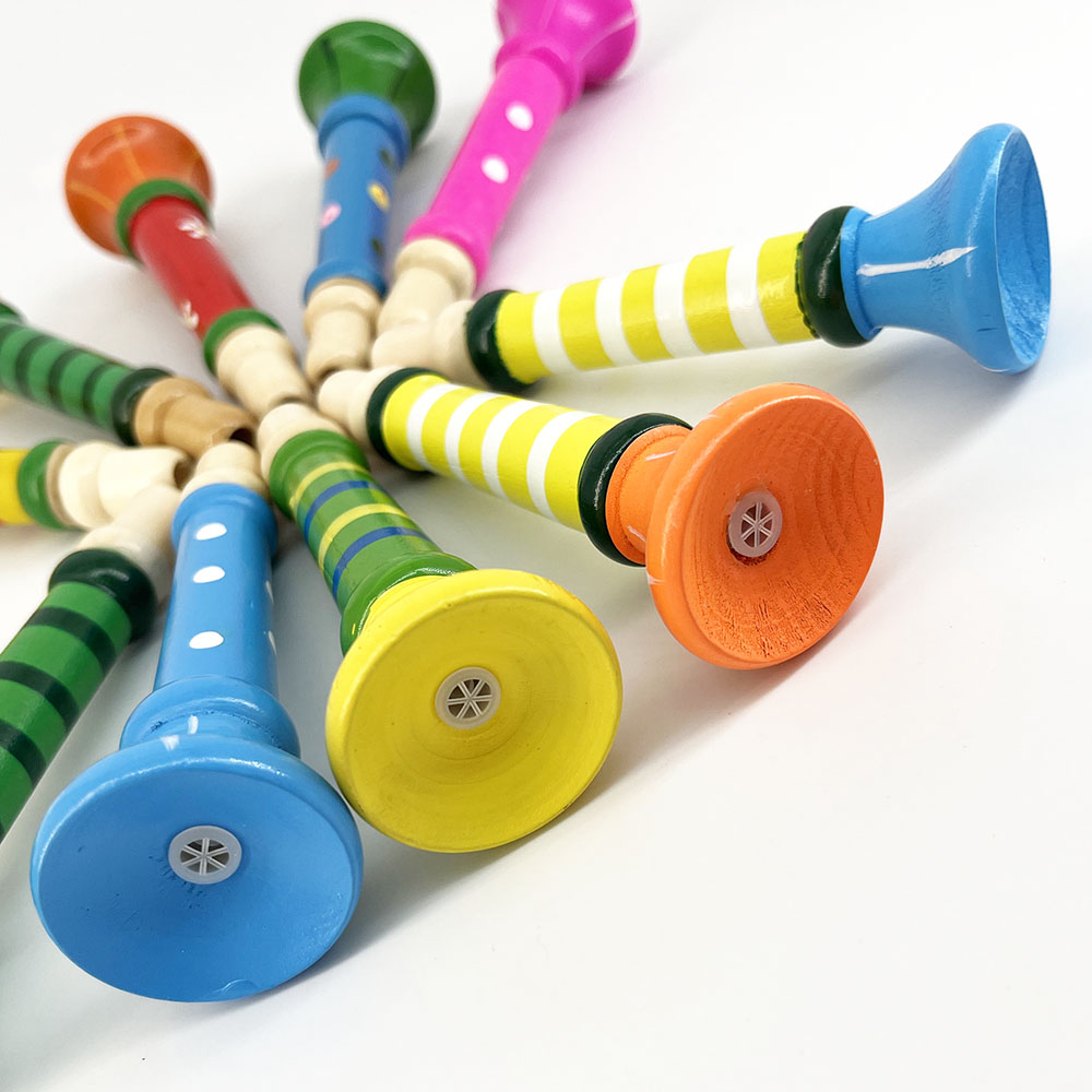 木製トランペット子供のおもちゃホーンホイッスル楽器子供のため - Game Call Whistle のレビューと価格