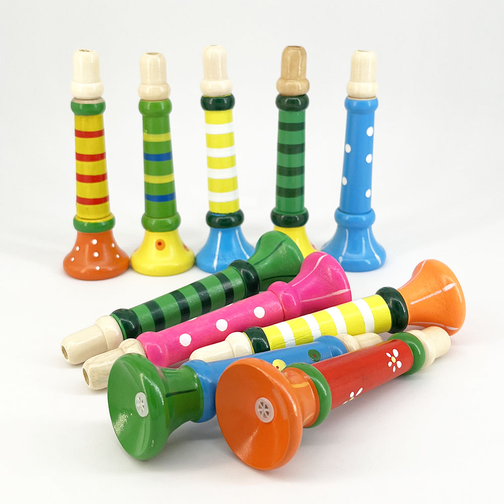 木製トランペット子供のおもちゃホーンホイッスル楽器子供のため - Game Call Whistle のレビューと価格