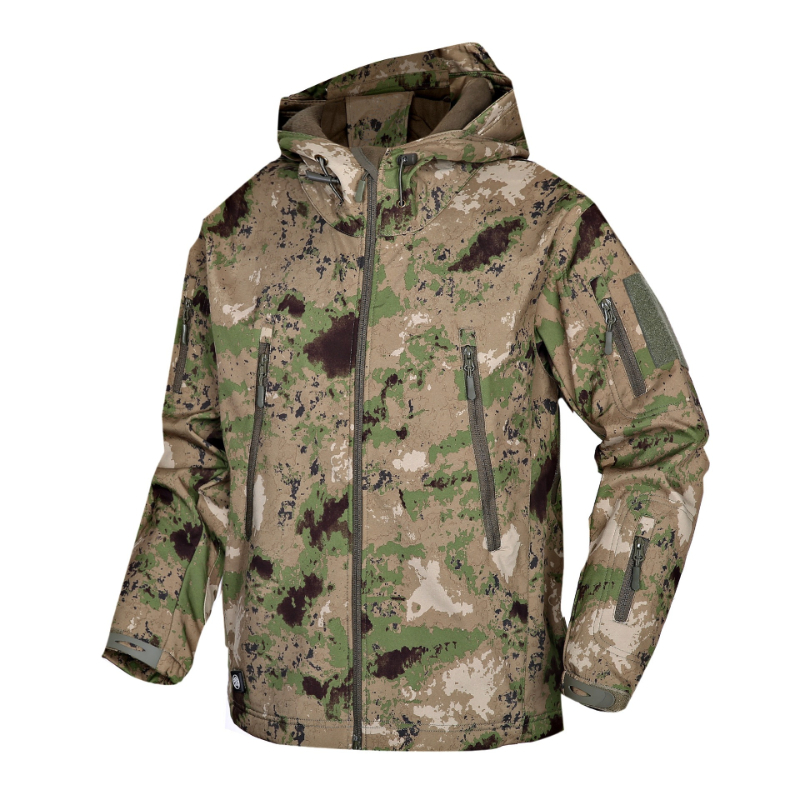 メンズアウトドアTADシャークスキンソフトシェルジャケット迷 - Outdoor Hunting Hoodie のレビューと価格