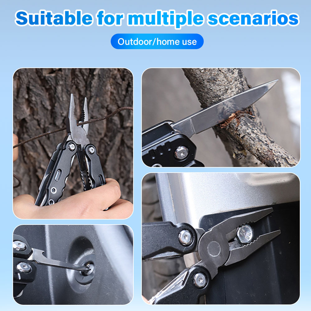 新しい折りたたみマルチツールポケットナイフプライヤーミニポー - Hunting Knife Outdoor のレビューと価格
