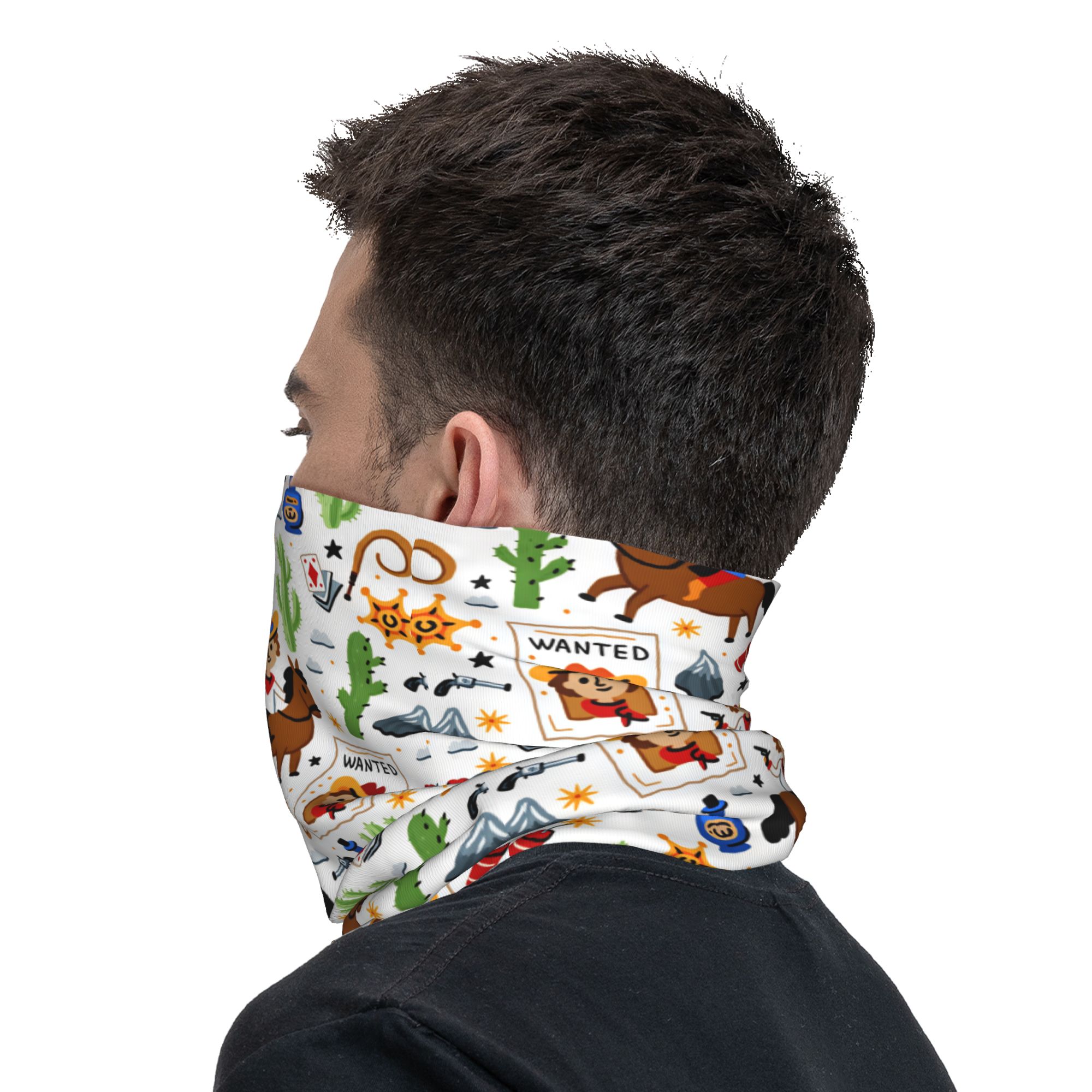漫画キッズウエスタンカウボーイバラクラバ狩猟釣りサイクリング - Outdoor Hunting Prints のレビューと価格