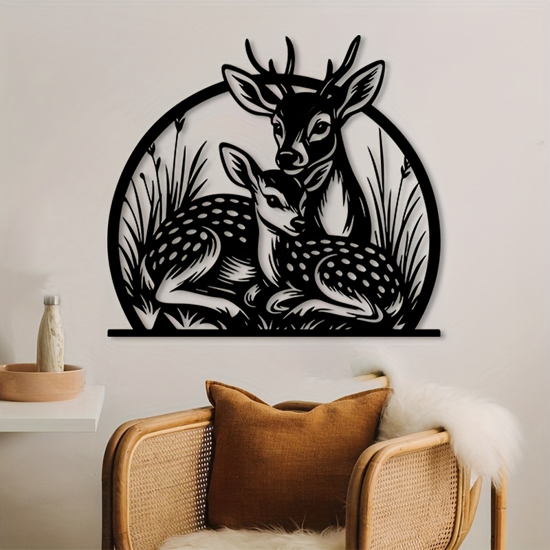 ブランド「ラスティック・アイアン・ディア・ウォールアート」3 - Hunting Outdoor Decor のレビューと価格