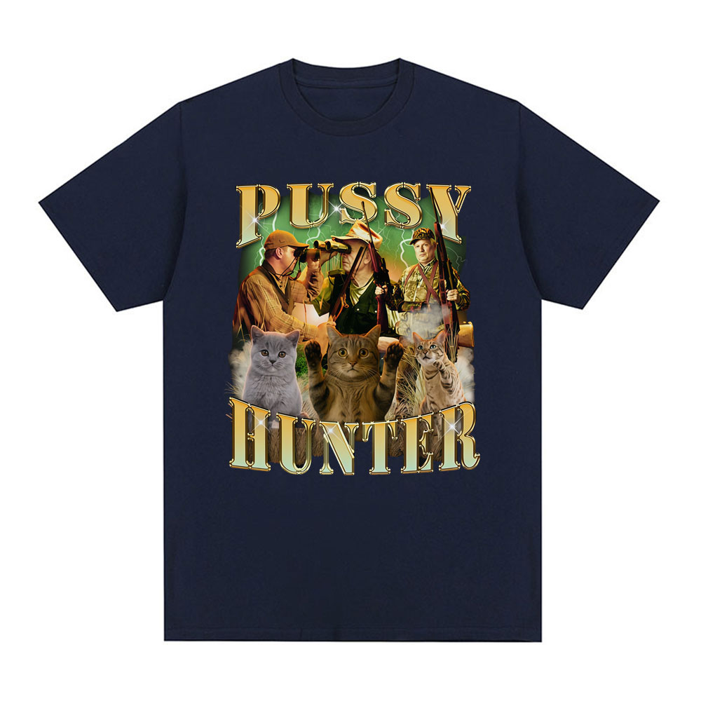 メンズ・レディース　夏用　ヴィンテージ　ハンティングキャット - Outdoor Hunting Graphic Tees のレビューと価格