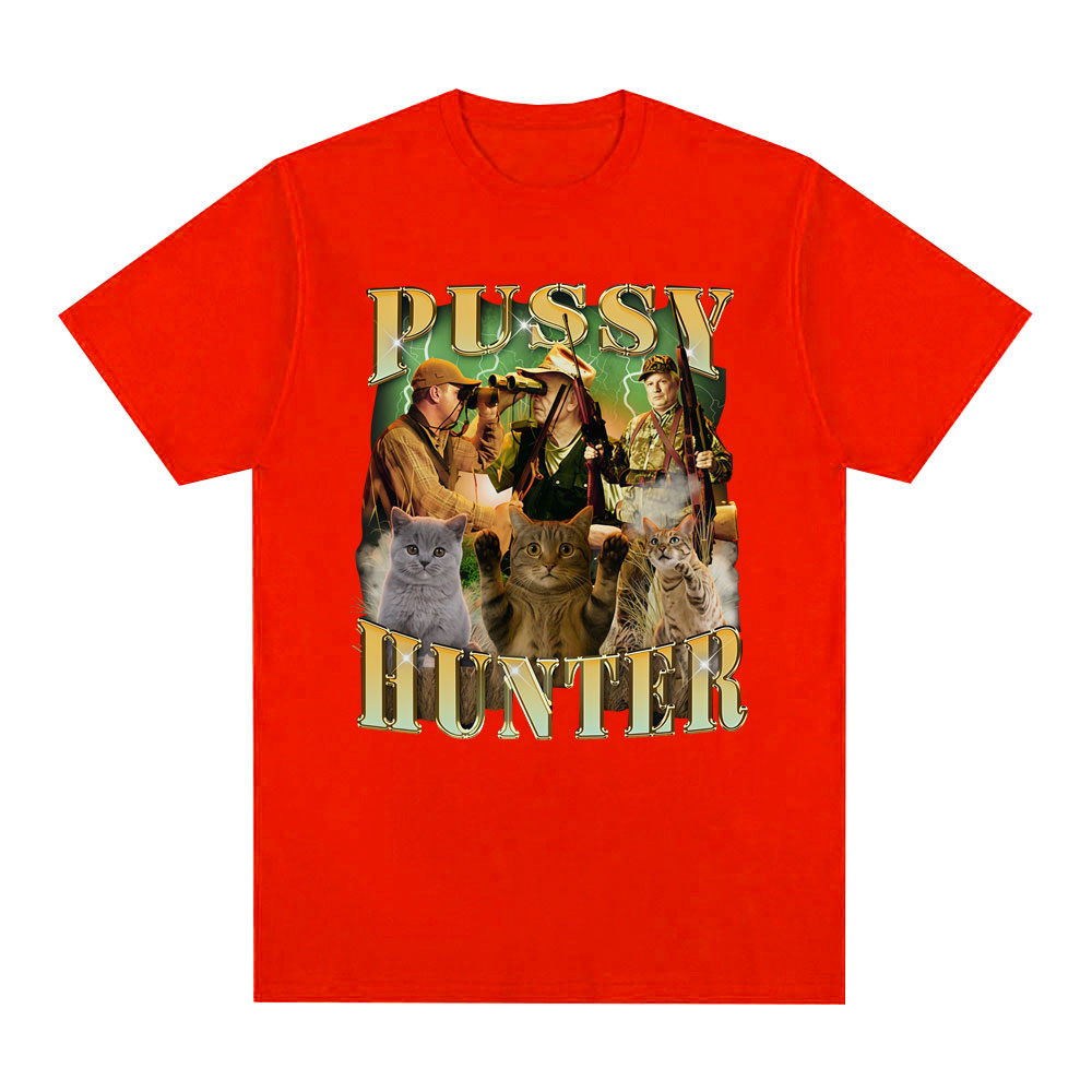 メンズ・レディース　夏用　ヴィンテージ　ハンティングキャット - Outdoor Hunting Graphic Tees のレビューと価格