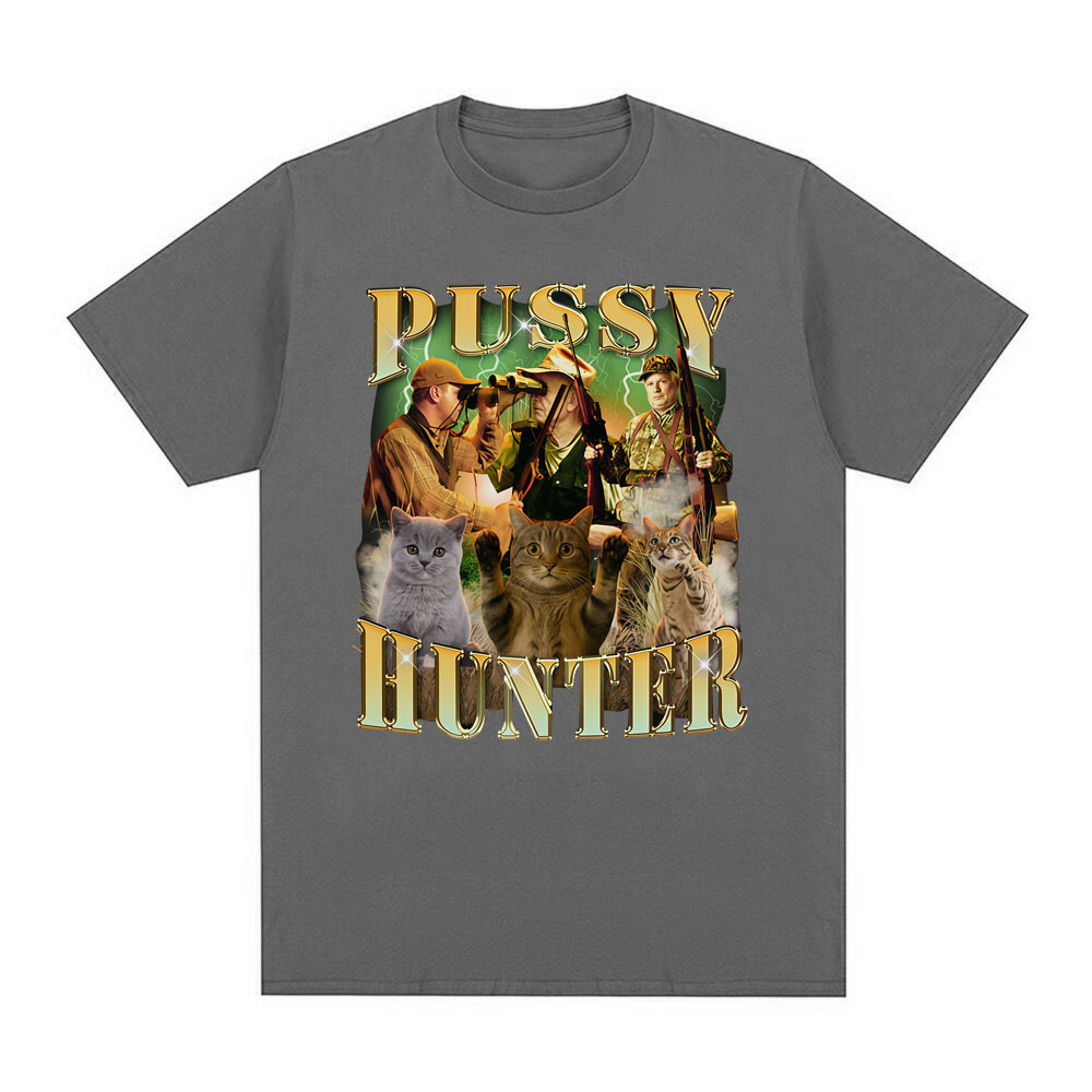メンズ・レディース　夏用　ヴィンテージ　ハンティングキャット - Outdoor Hunting Graphic Tees のレビューと価格