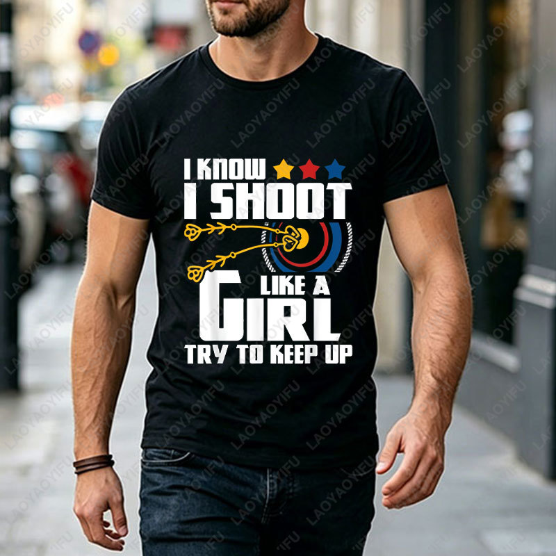 カジュアルアウトドアアーチェリー練習用グラフィックTシャツ  - Outdoor Hunting Graphic Tees のレビューと価格